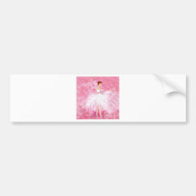 Mi boda del sueño del ballet etiqueta de parachoque