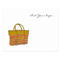 mi bolso, embala sus bolsos… postales