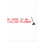 Mi Boss es fontanero italiano - videojuego de Mari Postales