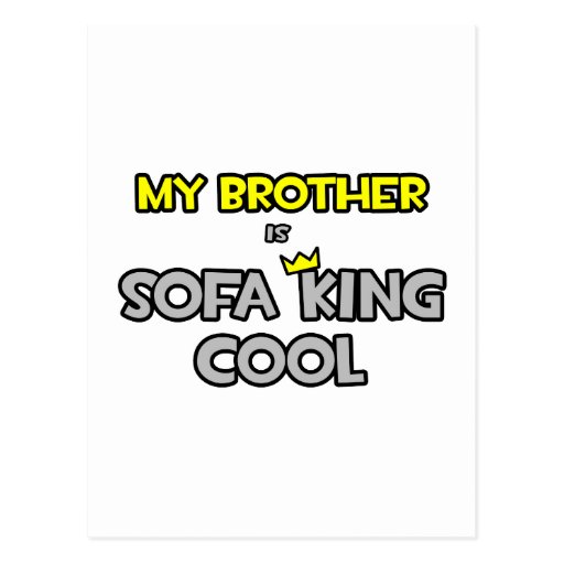 Mi Brother es rey Cool del sofá Tarjetas Postales