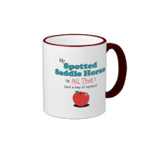 ¡Mi caballo de silla de montar manchado es todo el Taza De Café