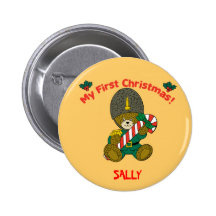 Mi camiseta linda del oso del primer navidad para  pins