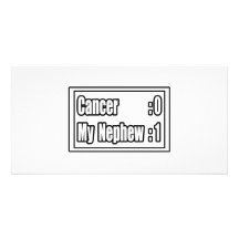 Mi cáncer del golpe del sobrino (marcador) tarjeta fotografica  