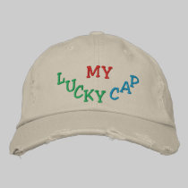 "Mi casquillo afortunado " gorras bordados