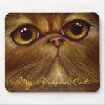 MI CAT PERSA ROJO Mousepad Tapete De Raton