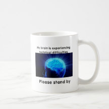 Mi cerebro está experimentando dificultades técnic taza