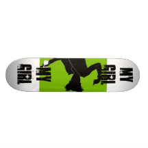 Mi chica, cumpleaños, regalo, chica, chica del cum patin personalizado