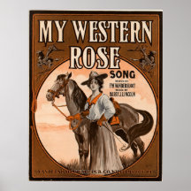 Mi color de rosa occidental posters