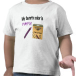 Mi color preferido es púrpura camisetas