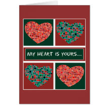 ¡Mi corazón es el suyo! Tarjetas