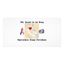 Mi corazón está en Iraq Tarjetas Fotograficas