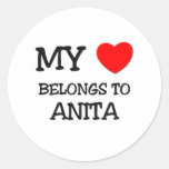 Mi corazón pertenece a ANITA Etiquetas