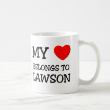 Mi corazón pertenece a Lawson Taza De Café