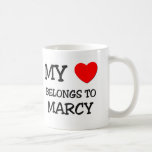 Mi corazón pertenece a MARCY Taza
