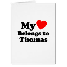 Mi corazón pertenece a Thomas Tarjetón