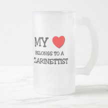 Mi corazón pertenece a un CLARINETISTA Taza De Café