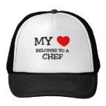Mi corazón pertenece a un COCINERO Gorra