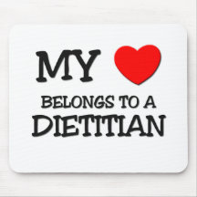 Mi corazón pertenece a un DIETÉTICO Tapete De Ratón