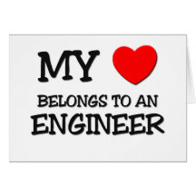 Mi corazón pertenece a un INGENIERO Tarjeta