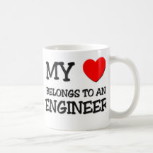 Mi corazón pertenece a un INGENIERO Taza