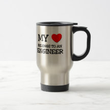 Mi corazón pertenece a un INGENIERO Tazas