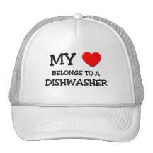 Mi corazón pertenece a un LAVAPLATOS Gorras