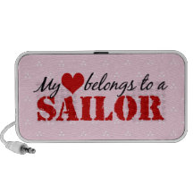 Mi corazón pertenece a un marinero notebook altavoz