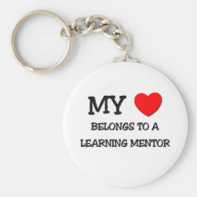 Mi corazón pertenece a un MENTOR de APRENDIZAJE Llaveros Personalizados