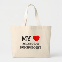 Mi corazón pertenece a un NUMEROLOGIST Bolsas De Mano