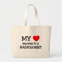 Mi corazón pertenece a un RADIÓLOGO Bolsas De Mano