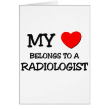 Mi corazón pertenece a un RADIÓLOGO Tarjeta