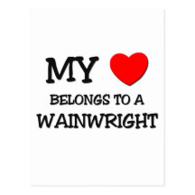 Mi corazón pertenece a un WAINWRIGHT Tarjetas Postales