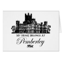 Mi corazón pertenece en Pemberley Tarjetón