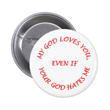 Mi dios le ama pins