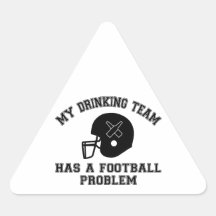 Mi equipo de consumición tiene un problema del fút pegatina trianguladas personalizadas