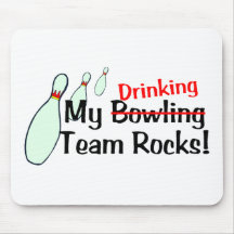 Mi equipo de los bolos oscila 2 tapetes de ratón