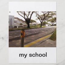 mi escuela flyer personalizado