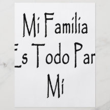MI Familia Es Todo Para MI Tarjetas Publicitarias