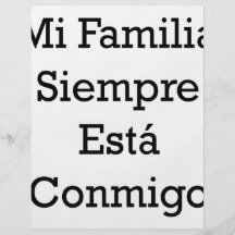 MI Familia Siempre Esta Conmigo Tarjeta Publicitaria
