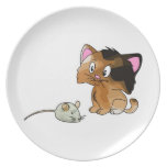 Mi gato ama ratones plato