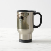 Mi gato blanco y negro bonito del gatito tazas
