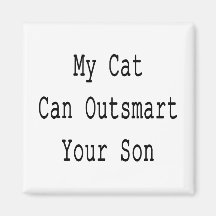 Mi gato puede Outsmart a su hijo Imanes De Nevera