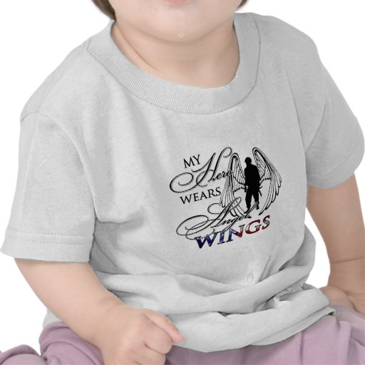 Mi héroe lleva las alas del ángel camisetas