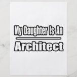 Mi hija es arquitecto flyer personalizado