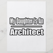 Mi hija es arquitecto flyer personalizado