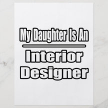 Mi hija es interiorista flyer personalizado