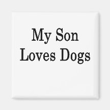 Mi hijo ama perros imanes para frigoríficos