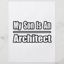 Mi hijo es arquitecto tarjetón