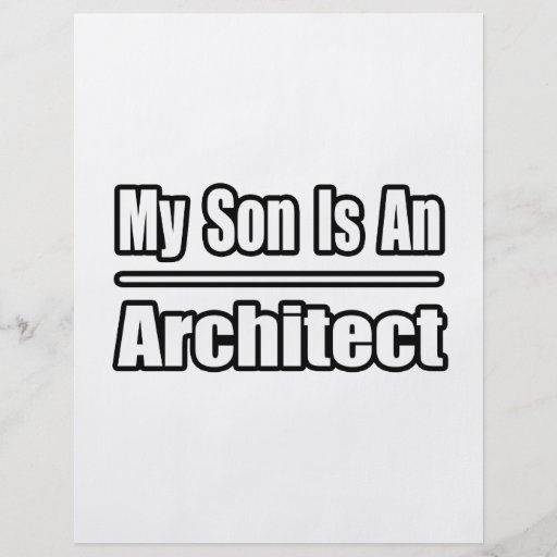 Mi hijo es arquitecto tarjetón