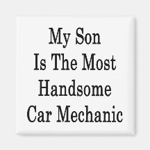 Mi hijo es el mecánico de coche más hermoso iman